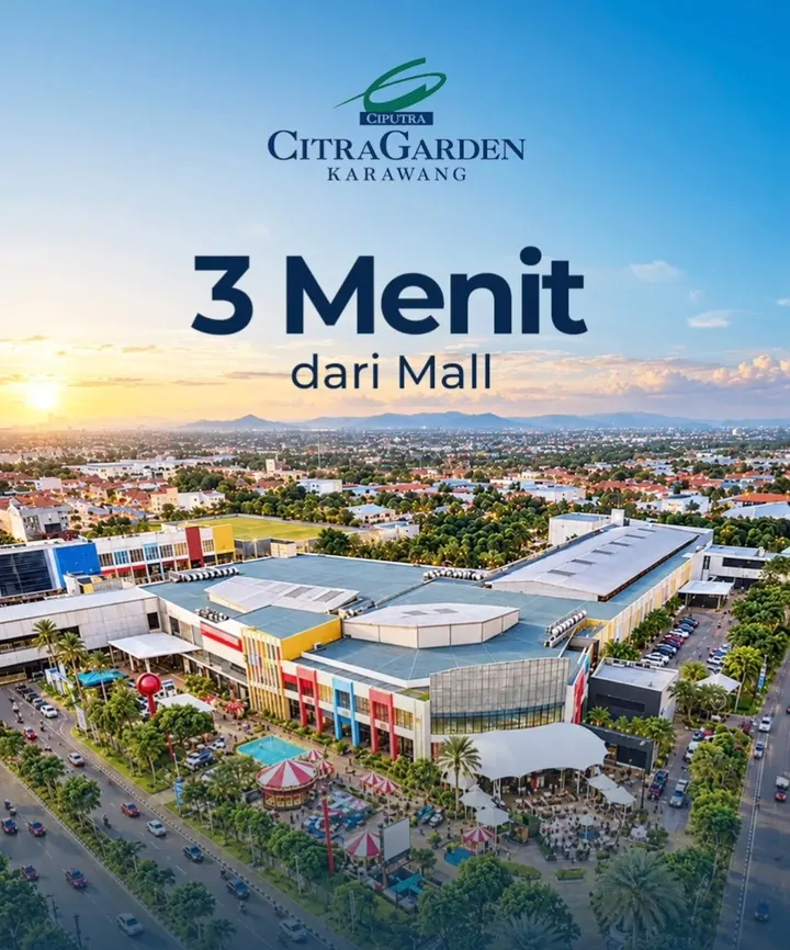 Ilustrasi pengembang: 3 menit dari mall